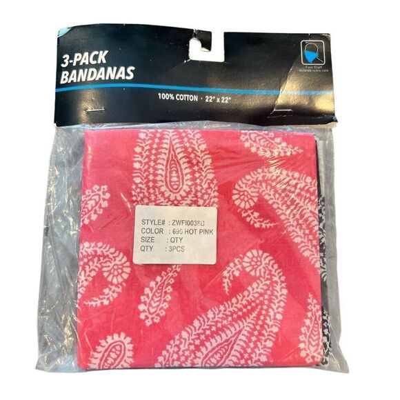 Fashion bandanas 100% cotton pack - Picture 8 of 9